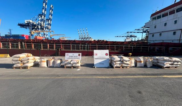 Ambarlı Limanı'nda 3 ton uyuşturucu madde ele geçirildi