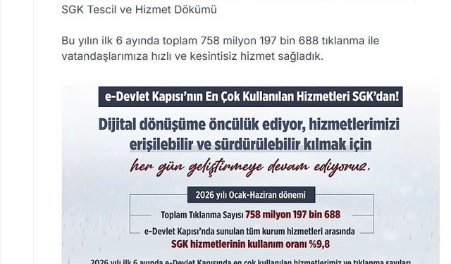 Bakan Işıkhan: e-Devlet'in en çok kullanılan uygulamaları SGK hizmetleri