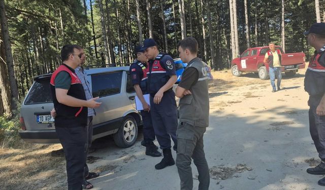 Balıkesir'de orman yangınlarına karşı jandarma destekli denetim