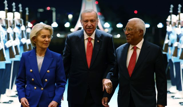 Cumhurbaşkanı Erdoğan, AB Konseyi Başkanı Costa ve AB Komisyonu Başkanı von der Leyen'i kabul etti