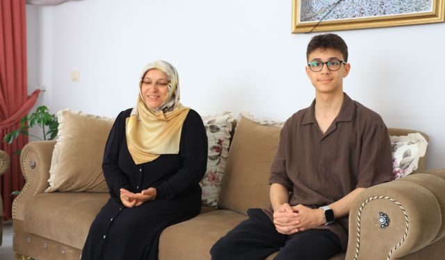 LGS'de 500 tam puan alan Berkay'ın başarısının sırrı az ve öz çalışmak
