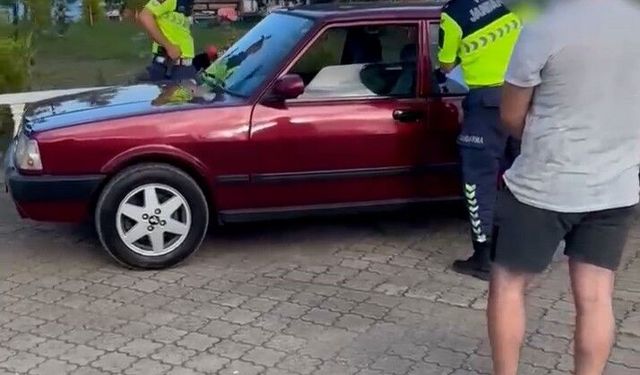 Ordu'da aracı ile drift yapan sürücüye 165 bin TL ceza