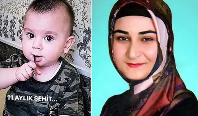 Şehit Bedirhan bebek ve annesi kabirleri başında anıldı