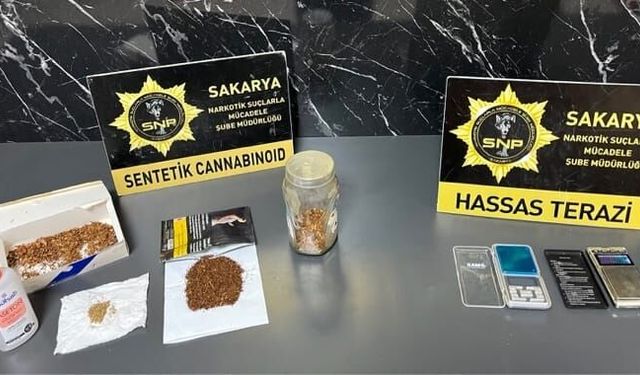 Sakarya'da uyuşturucu operasyonu; 1 tutuklama