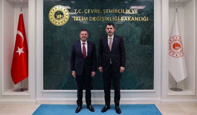 Bakan Kurum, Çekmeköy Belediye Başkanı Çerkez'i kabul etti