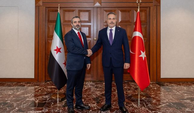 Bakan Fidan, Suriyeli mevkidaşı Şeybani ile bir araya geldi