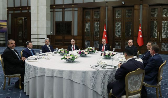 Cumhurbaşkanı Erdoğan, yüksek mahkeme başkanlarıyla yemekte bir araya geldi