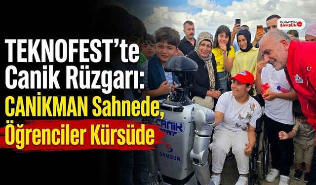 İnsansı Robot CANİKMAN TEKNOFEST'te Büyük İlgi Gördü