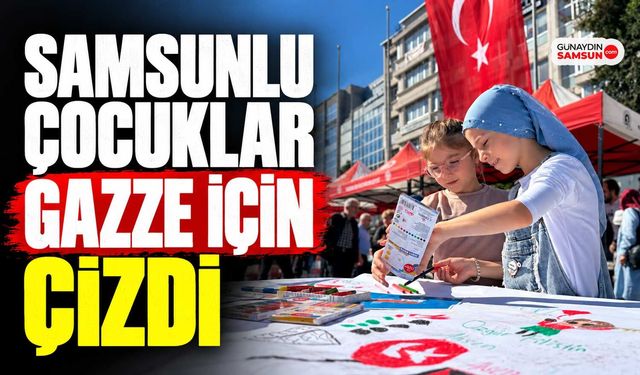 Samsunlu Çocuklar Gazze İçin Çizdi