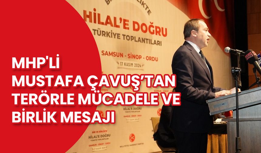 MHP'li Mustafa Çavuş’tan Terörle Mücadele ve Birlik Mesajı