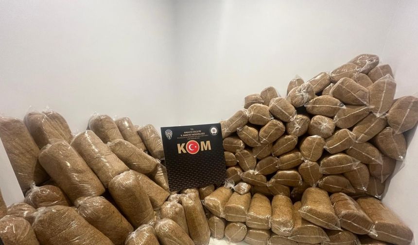 Amasya'da 1.2 ton kıyılmış tütün ele geçirildi; 1 gözaltı