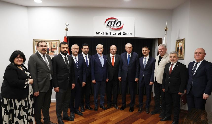 Cumhurbaşkanı Erdoğan, ATO’yu ziyaret etti