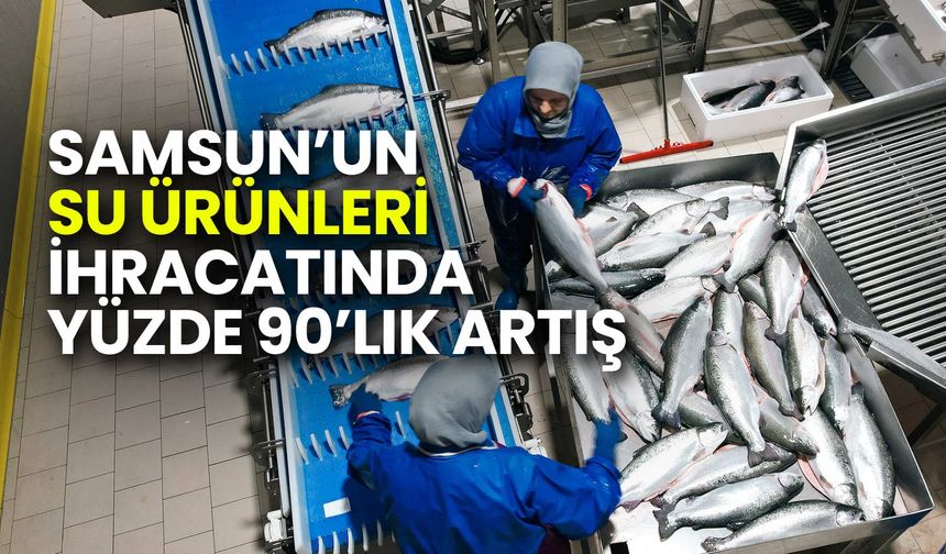 Samsun’un Su Ürünleri İhracatında Yüzde 90’lık Artış