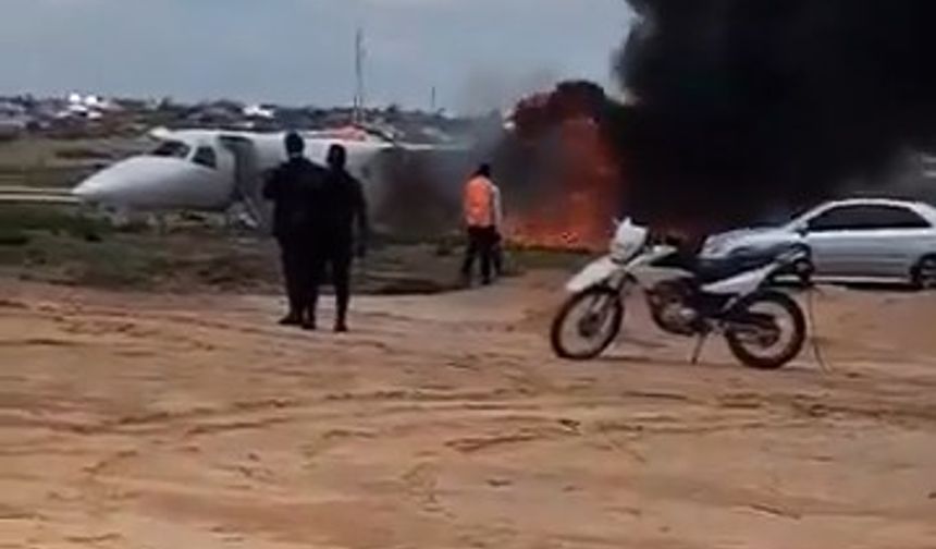 Kongo'da Maden Bakanı Kabamba'yı taşıyan uçak pistten çıktı