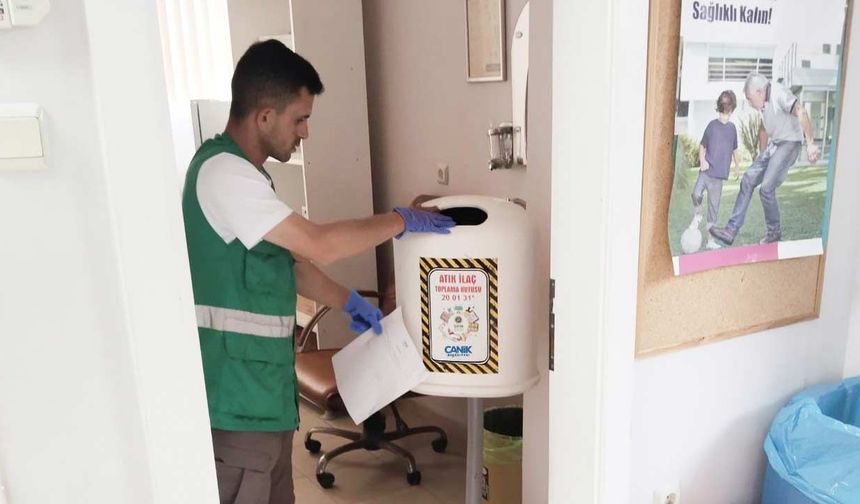 Canik’te 520 Kilo Atık İlaç Bertaraf Edildi