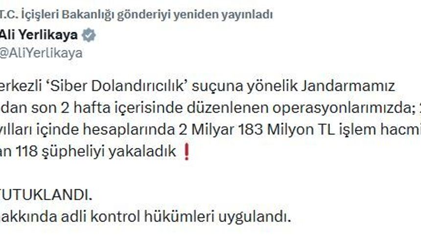 17 il merkezli 'siber dolandırıcılık' operasyonları: 68 tutuklama