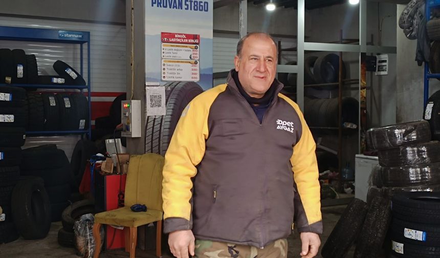 Bingöl'de lastikçiye giren kurt yakalandı