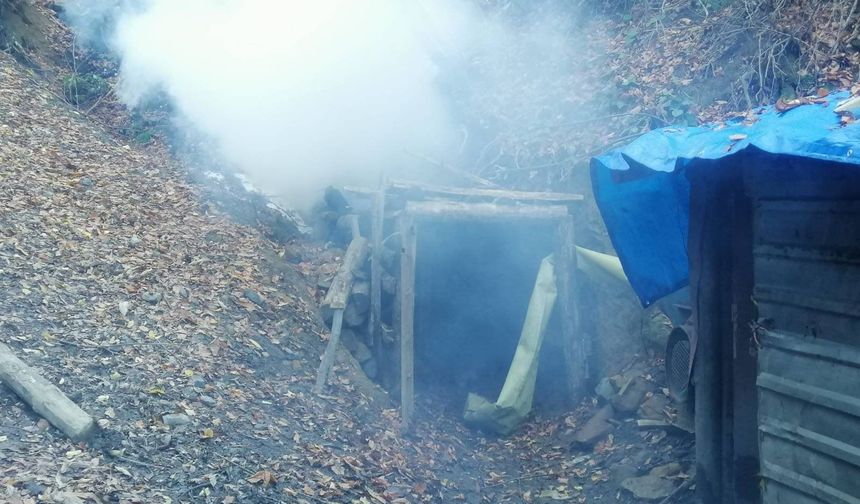 Zonguldak'ta 4 kaçak maden ocağı imha edildi