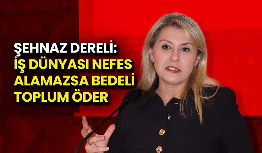 Şehnaz Dereli: İş Dünyası Nefes Alamazsa Bedeli Toplum Öder