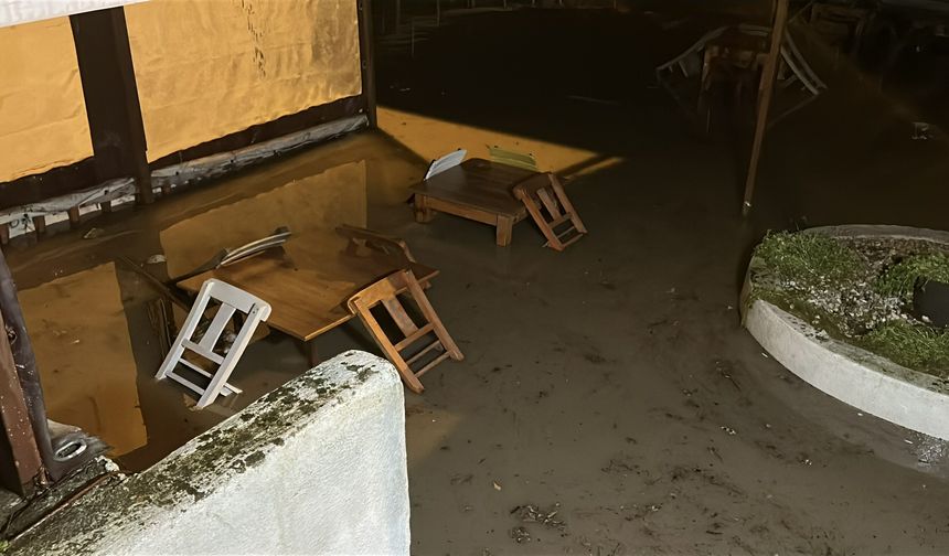 Çanakkale'de sağanak: Kepez Çayı ve Sarıçay taştı (2)