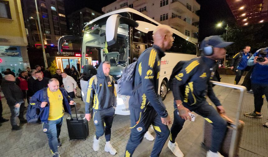 Fenerbahçe, Trabzon'a geldi