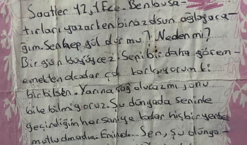 Kazada ölen Hilal, 13 yıl önce aynı tarihte arkadaşına yazdığı mektupta 'Yarın sağ olacak mıyız' demiş