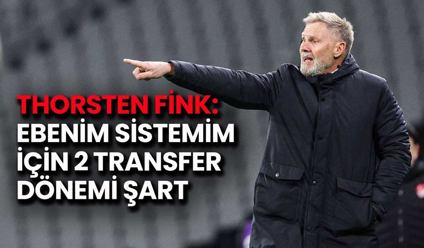 Fink: Benim Sistemim İçin 2 Transfer Dönemi Şart