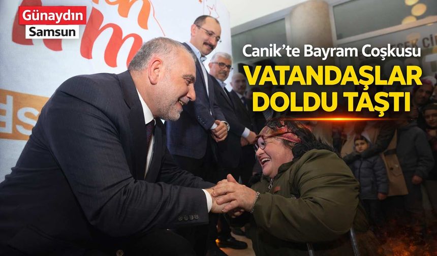 Canik’te Bayramlaşma Programına Yoğun Katılım