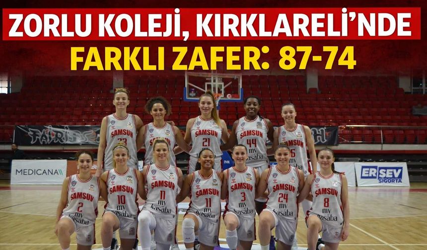 Zorlu Koleji'nden Kırklareli'nde Farklı Zafer: 87-74