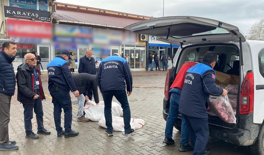 Ordu'da 200 kilo kaçak ete el konuldu