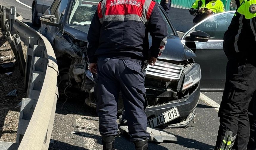 Polisin 'dur' ihtarına uymadı, kaza yapınca yakalandı