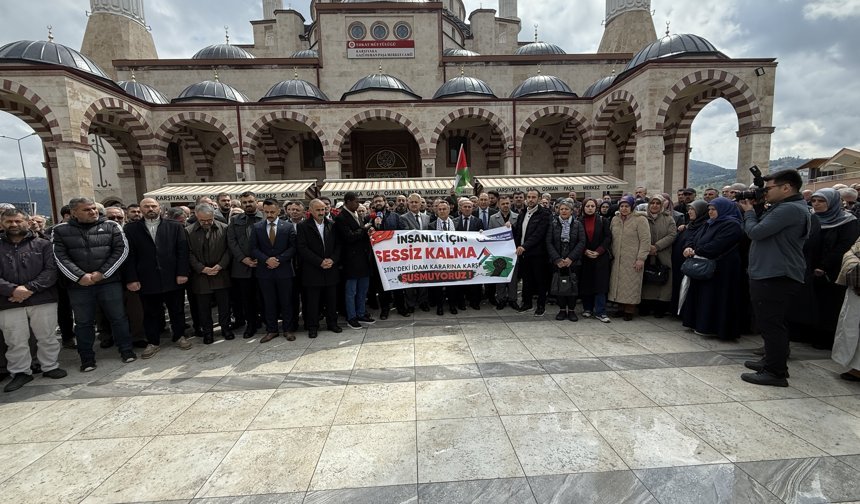 Tokat'ta İsrail'in 'idam yasası'na tepki eylemi