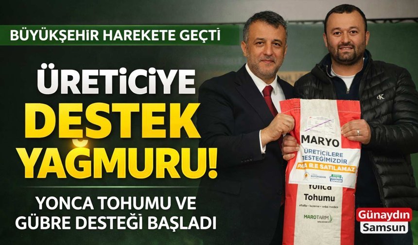 Büyükşehir'den Çiftçiye 15 Milyon TL’lik Destek Dağıtıldı