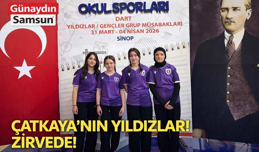 Çatkaya Ortaokulu'nun Kızları Zirvede