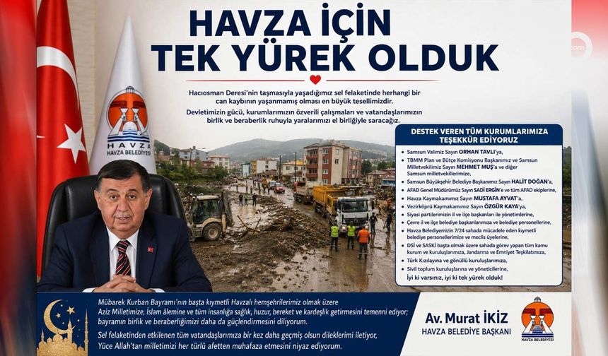 Havza İçin Tek Yürek Olduk