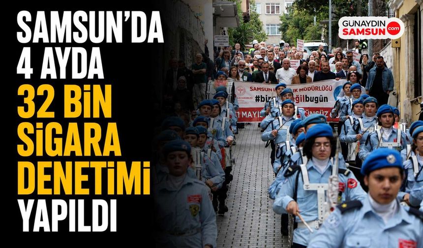 Samsun'da 4 ayda 32 bin sigara denetimi, 5 milyon TL ceza