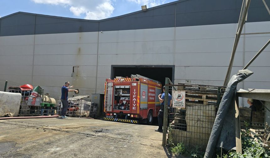 Sakarya'da fabrika yangını söndürüldü