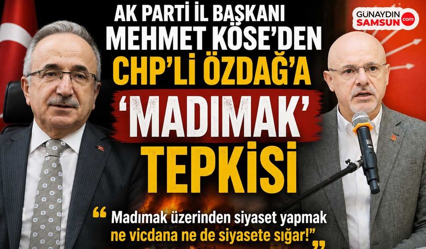 AK Parti İl Başkanı Mehmet Köse'den CHP'li Özdağ'a Sert Tepki