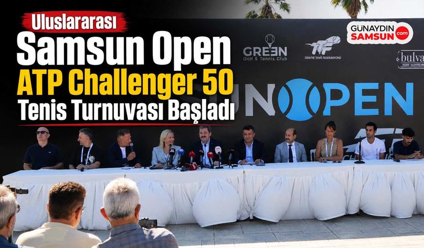 Uluslararası Samsun Open ATP Challenger 50 Tenis Turnuvası Başladı