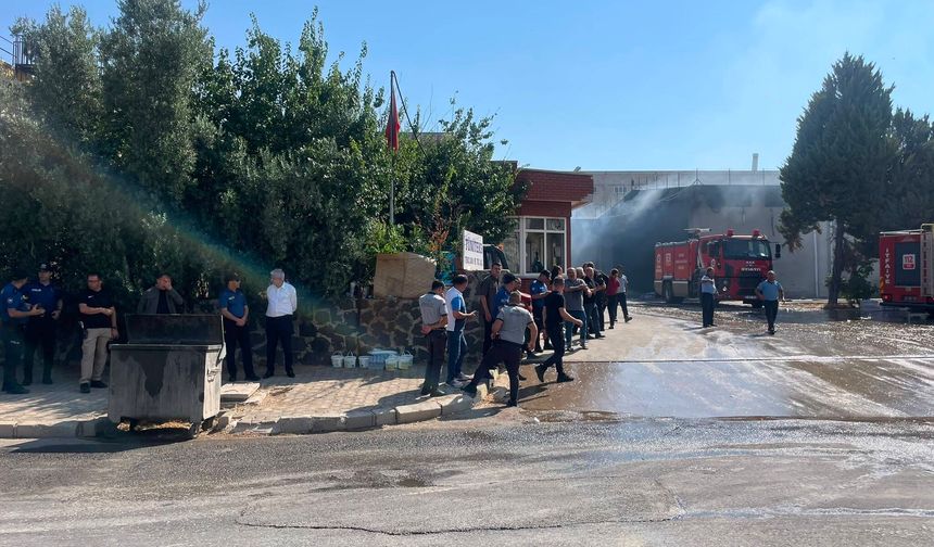 Gaziantep'te tekstil fabrikasında yangın   