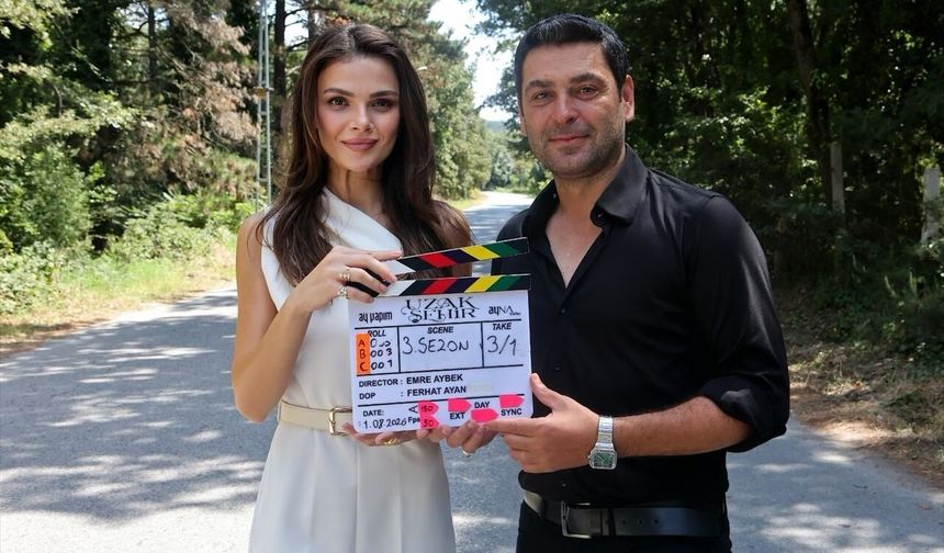 Uzak Şehir'de 3'üncü sezon heyecanı: Alya ve Cihan'dan ilk kareler
