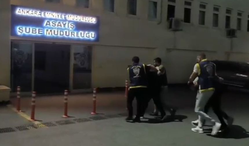 Ankara'da 'kurşunlama' ve 'tehdit' şüphelisi saklandığı adreste yakalandı