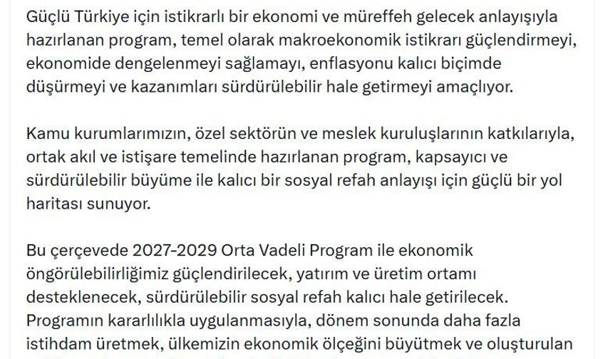 İletişim Başkanı Duran: Sürdürülebilir sosyal refah kalıcı hale getirilecek