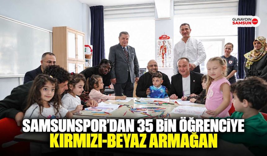Samsunspor’dan 35 Bin Öğrenciye Kırmızı-Beyaz Armağan
