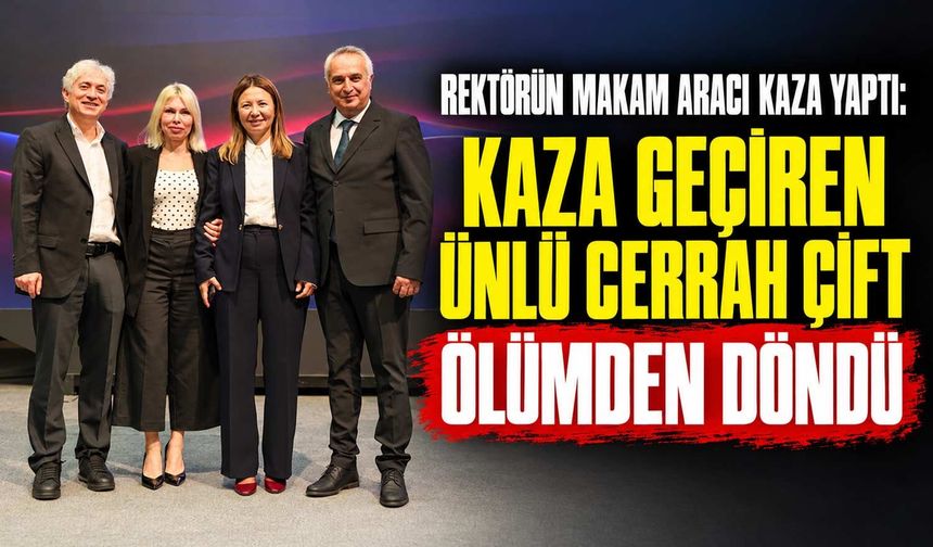 Samsun’da Rektörleri Taşıyan Makam Aracı Kaza Yaptı