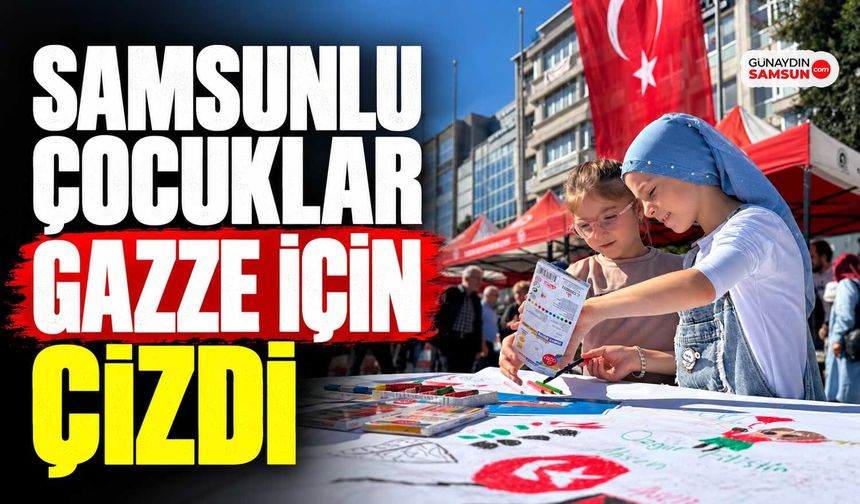 Samsunlu Çocuklar Gazze İçin Çizdi