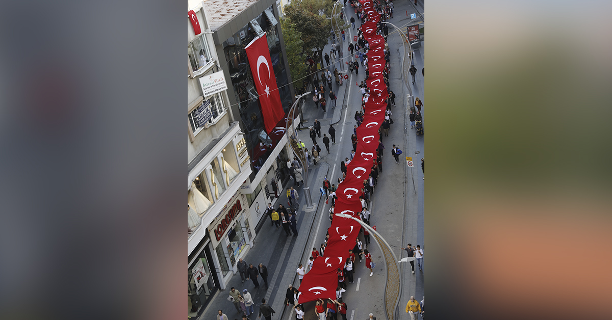 Samsun 29Ekim 1919 Metre Bayrak Yuruyusu 3