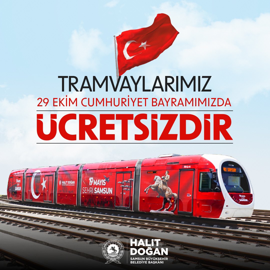 Samsun Tramvay 29Ekim Ucretsiz 2