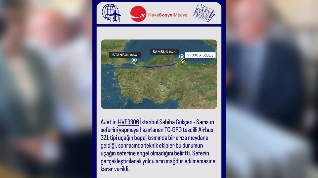 Baga Samsun Yolcu Ucak 2