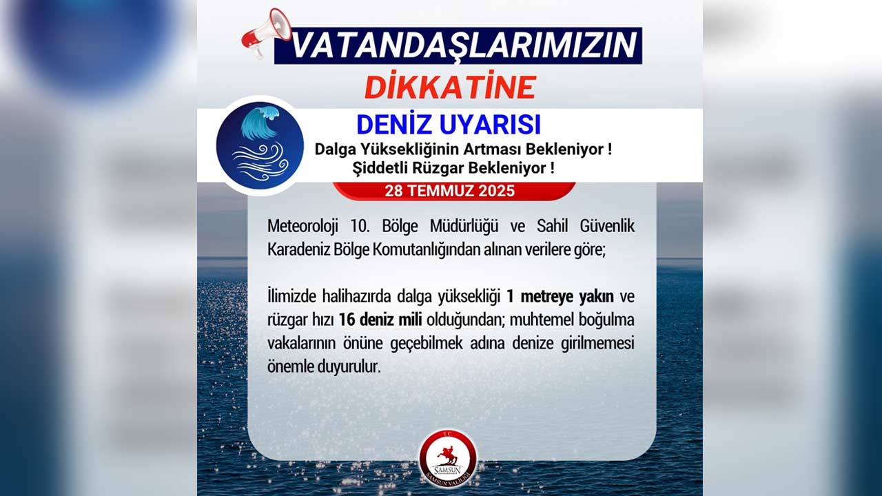 Samsun Denize Girmek Yasak 2